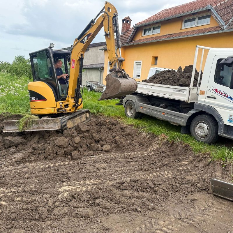 Iskop, odvoz i nasipanje terena